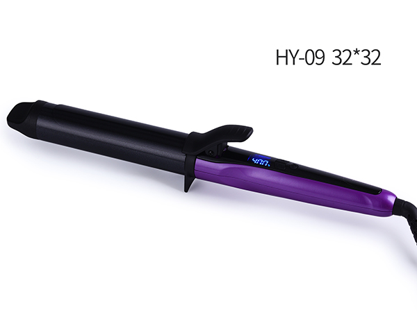 HY-09 Purple digital temperature control curling iron