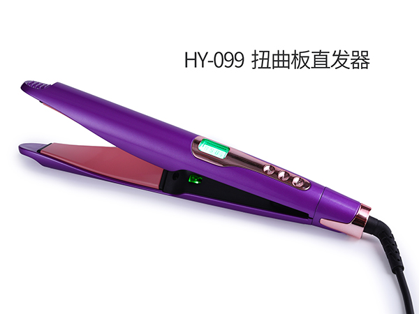 HY-099 Purple is a negative ion digital display temperature control twist straight coiler