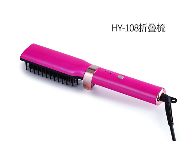 HY-108 Pink Folding Comb